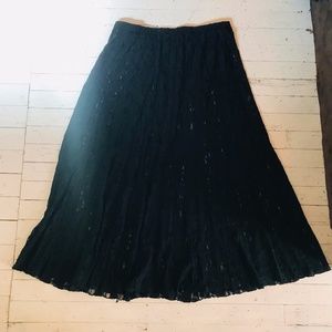 black lace skirt